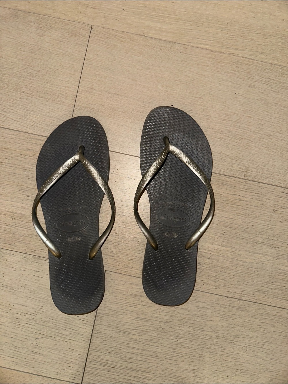 Havaianas Women's Gray Flip Flops